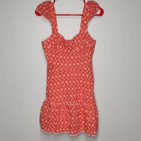 NWT Betsey Johnson Ditsy Eyelet Bustier Mini Dress size XS - Picture 2 of 7